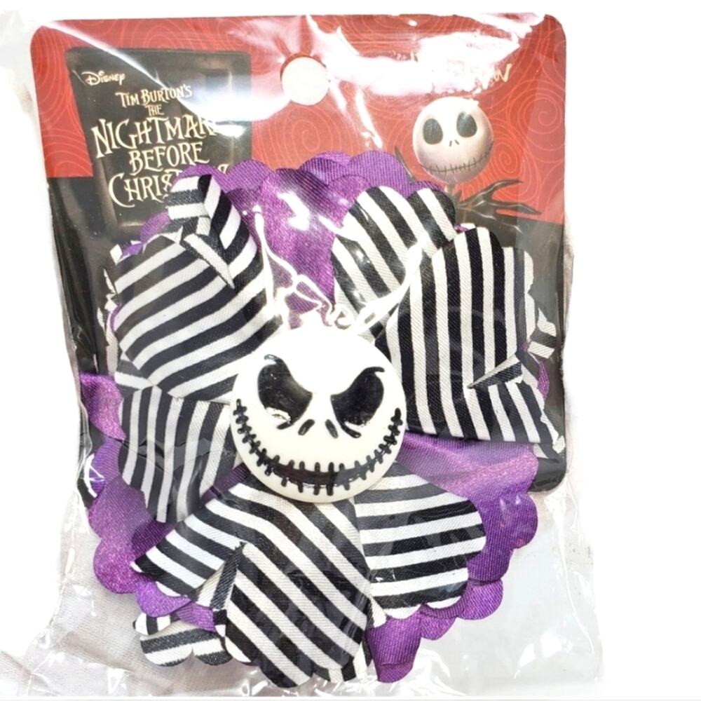 Disney Loungefly Jack Skellington Hair Bow Nightmare